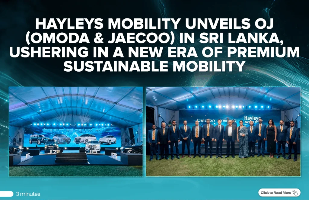 OMODA & JAECOO Sri Lanka launch event at Kingsbury Colombo